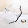 A17 parapluie clair apollo clair transparent avec le logo d&#39;impression